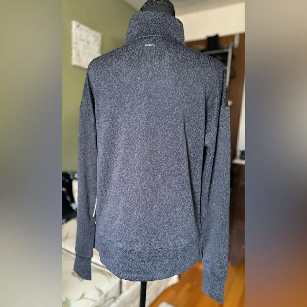 MONDETTA NWT black cold gear 1/4 zip long sleeve top - Picture 3 of 10